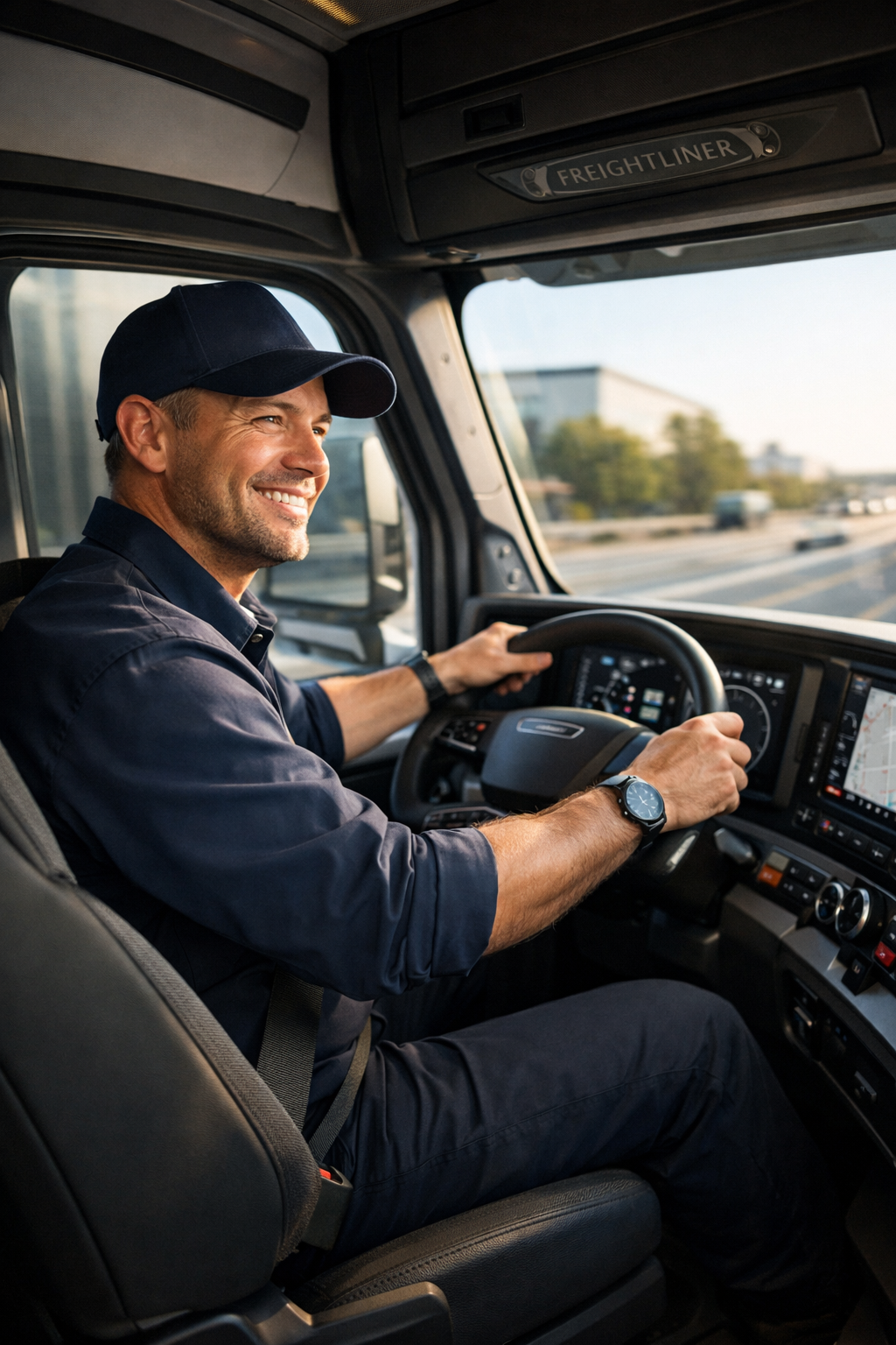 Professional truck driver ready for employment