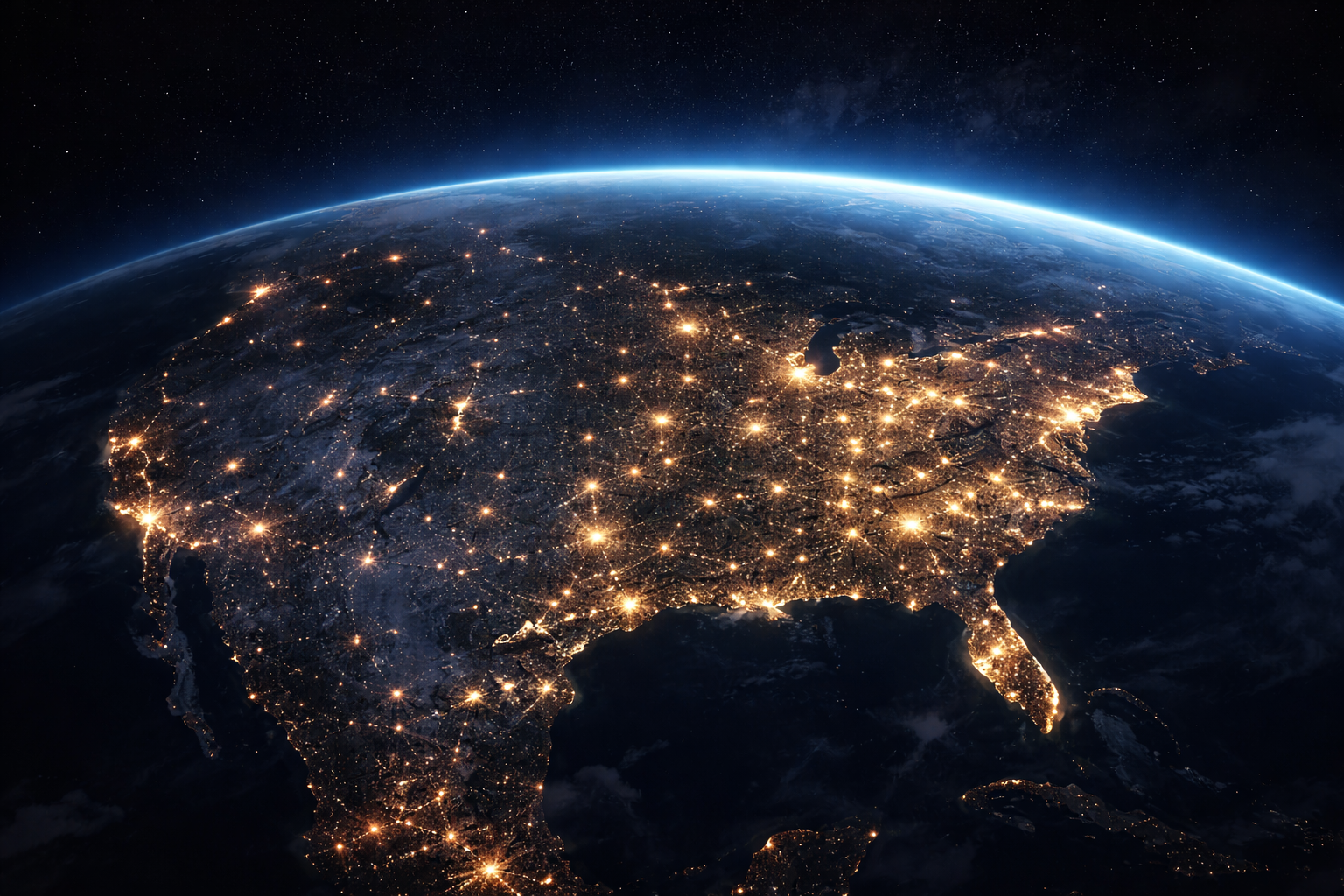 USA map showing trucking coverage routes